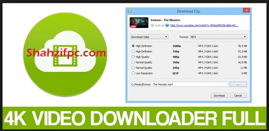 phần mềm 4k video downloader crack