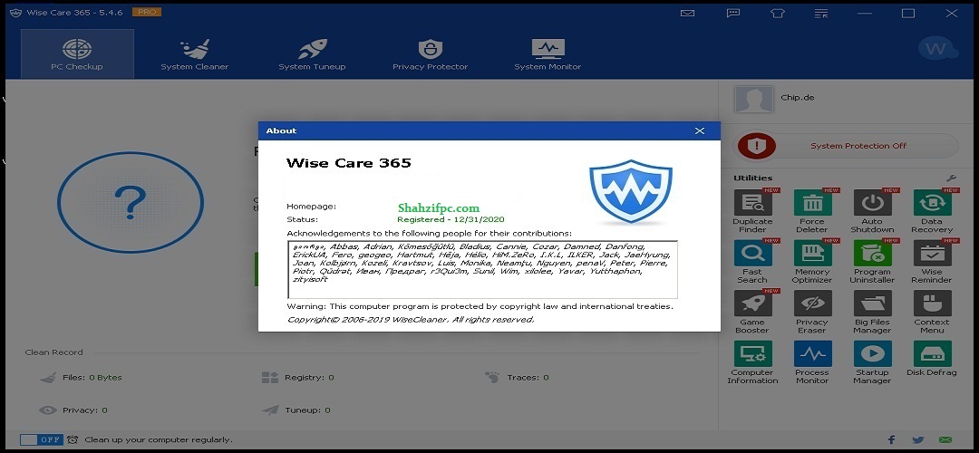 Wise Care 365 Pro Crack